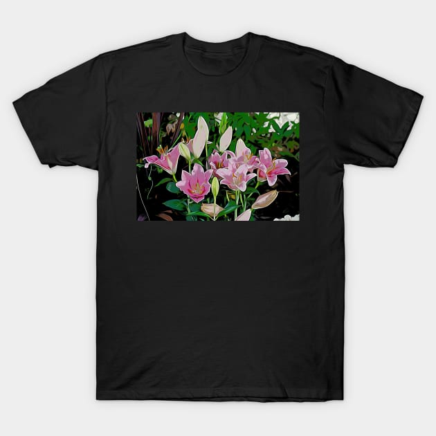 Pink Flowers T-Shirt by Colin-Bentham